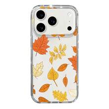 1PC Autumn Leaf Print Transparent Phone Case, Orange Maple Leaf Pattern Design Transparent Protective Cover, Suitable For IPhone Design Transparent Soft Shell Protective Cover TPU Material, Anti-Drop Anti-Scratch - Compatible With Apple 7/8/X/XS/XR/11/12/13/14/15/16/17 Pro Max And Other Models, Autumn Aesthetic, For Personal Use And Gifting To Friends - Multicolor - View 7