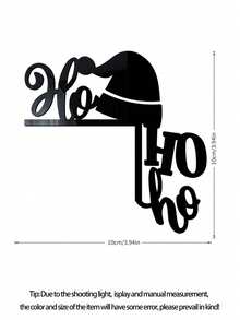 1PC-Funny Christmas Decorations,Acrylic Mirror Sticker Home Switchs Decorative Wall Sticker Door Corner Decoration Christmas DIY Christmas Door Frame Sign Decoration Switch - Multiple Styles - View 7