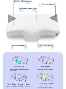 Butterfly Pillow Butterfly Memory Pillow Slow Rebound Memory Foam Adult Neck Support Pillow Hotel Pillow Cervical Pillow - Multicolor - View 7
