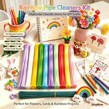 507/679 Piece Set Of Twisted Rod Bouquet DIY Handmade Material Package, Including A Full Set Of Fluffy Plush Materials, Set With 500 Multi-Color Twisted Rods, Accompanied By A Production Tutorial. Twisting Rods Are Flexible And Easy To Shape. - SET - View 13
