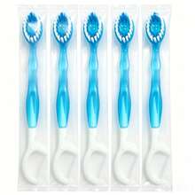 Portable Disposable Mini Travel Toothbrush, 5-In-1 Pre-Coated Toothpaste Mini Brush + Floss + Toothpick + Tongue Scraper, Travel-Ready Pre-Coated Toothpaste Toothbrush, Suitable For Travel, Work And Daily Use, Compact Design - Blue Mint Flavor - View 9