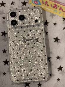 Vintage Black Brown Tortoise Shell Foil Pattern Phone Case Compatible With IPhone 16 Pro Max Apple 15 Soft Shell 14 New 12 Pro Full Coverage 13 Pro Max Anti-Drop Protective Cover For Women 18 Pro Max - Silver - View 3