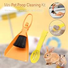 3pcs Set: Mini Broom And Dustpan, Hamster Bedding Scoop, Cleaning Brush And Waste Removal Tool - Suitable For Cleaning Cages Of Hamsters, Rabbits, Reptiles And Other Small Pets - View 6