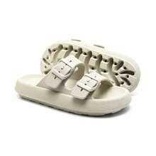 Sandalia Chinelo Birken Conforto Masculino  Verão Praia Tendencia - Off white - Visão 4