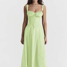 Women Midi Dresses - 淺綠色 - 查看 1