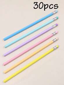 6-240pcs Customized Children's Pencils, Cute Colorful Stationery, Personalized Name Pencils, Custom School Opening Gift, Customizable Name Halloween Gift - Style B - View 38