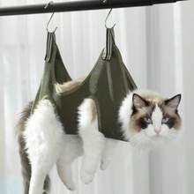 1 buah Hammock Perawatan Hewan Peliharaan, Tersedia Berbagai Ukuran, Bahan Tahan Lama dan Aus, Desain Gantung untuk Mengamankan Kucing dan Anjing, Nyaman untuk Memotong Kuku dan Membersihkan Bulu, Mengurangi Pergerakan Hewan Peliharaan, Lubang Samping untuk Memperpanjang Kaki, Mudah Dipakai, Dilengkapi dengan Tali Gantung untuk Memudahkan Pemasangan, Cocok untuk Kucing dan Anjing Kecil, Alat Pembersih dan Perawatan Hewan Peliharaan di Rumah - MultiWarna - View 3