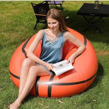 Inflatable Lazy Sofa, Suitable For Study And Bedroom Reading, Outdoor BBQ And Camping Inflatable Sofa, Music Festival Rest Sofa, Durable PVC Material, Foldable And Storable, Convenient To Carry, Soft Sitting Feel, Comfortable Edge Design - Multicolor - View 9
