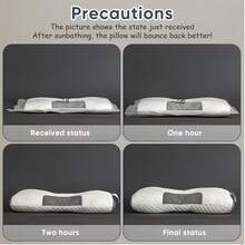 2 Pack Sleeping Pillows For Adult Deep Sleep, Low Position Soft Bed Pillows, Premium Polyester Filling Pillow Inner Set, Ideal For Insomniacs, Washable - White (2pcs) - View 4