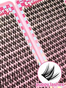 Eimny 340Pcs Manga Cluster Eyelash Extensions Featuring C-Curl. DIY Lash Extension Kit For Home Beauty, Equipped With Lash Glue, Tweezers, Lash Brush. Suitable For Daily Work, Weddings, Stage Performances, Outdoor Activities And Music Parties. - Multicolor - View 7