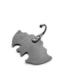 2pcs Halloween Black Bat Key Hooks, Wooden Creative Decorative Crafts - Multicolor - View 3