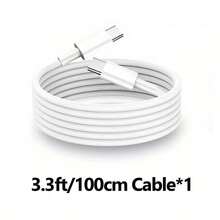 1/2/5 buah Kabel Pengisian Cepat USB-C ke USB-C, Kabel Transfer Data Kecepatan Tinggi Tipe-C 3,3 kaki/100 cm, Kompatibel dengan iPhone 17 Pro Max/17 Pro/17/16 Pro Max/16 Pro/16/15 Pro Max/15 Pro/15 Plus/15 - MultiWarna - View 13