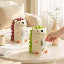 1PC Cute Hedgehog Tissue Box, Versatile For Living Room, Office, Study Desk, Exquisite Healing Small Gift, Thoughtful Practical Housewarming Gift - View 2