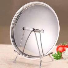 1pc Stainless Steel Cutting Board Pot Lid Rack Knife Holder Kitchen Pot Lid Rack Chopping Board Stand Multi-Function Storage Rack - Multicolor - View 8