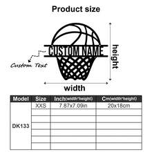 1pc Customized Name Metal Basketball Hoop Sign Decor, Basketball Iron Wall Art, Indoor Decor, Outdoor Basketball Court Wall Hanging, Basketball Enthusiast Gift, Home Decor, Modern Art Basketball Decor, Wall Decor, Room Decor, Living Room Decor, Bedroom Decor, House Decor, Personalized Gift Craft - Multicolor - View 31