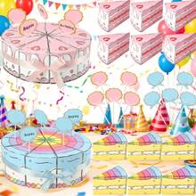 20 Pcs Triangle Gift Boxes With 20 Pcs Toppers 2 Pcs Ribbons Cute Candy Containers Durable Cardboard Party Favor Boxes For Back To School Shower Weddings Birthdays Gift Wrapping Party Decoration - Gift Box - View 1