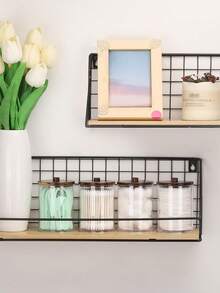 4pcs Set With Bamboo Lid Dispenser Jars, Suitable For Cleaning Swabs, Round Cotton Pads, Floss Picks, 10oz Clear Plastic Apothecary Jars Set, Bathroom Storage Containers, Vanity Cosmetic Organizer Boxes - Multicolor - View 5