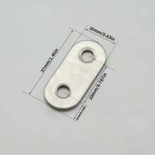10/20/30pcs Corner Code, Furniture Repair Flat Fixing Parts With Mounting Screws, Connecting Piece, Used For Cabinets, Tables And Chairs - A - View 4