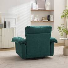 Green 3 Seat Sofa - Chenille Fabric Sofa With Decorative Cushions - Green 3 Seat - 查看 5