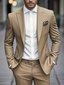 Men Suits - Bright Steel Blue - View 10