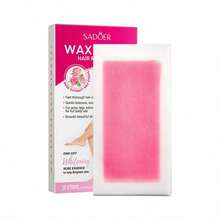 SADOER 20pcs Rose Scented Hair Removal Wax Strips, Body Hair Removal Wax Strips, Gentle Hair Removal Care, Moisturizing Formula, Smooth Skin Care, Suitable For Legs, Arms And Underarms Hair Removal Care, Daily Body Care - Multicolor - View 11