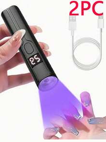一款便携式UV LED美甲灯，手持式UV灯，专业美甲烘干灯，凝胶X灯，凝胶美甲快速固化灯，凝胶美甲LED灯，便携式迷你凝胶美甲烘干机，凝胶美甲专用凝胶，家用DIY美甲USB手电筒，美甲工具，送给女孩的最佳礼物。 - 多色 - 查看 20