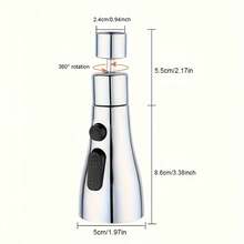 Universal Rotating Faucet Extender Splash Guard, 360° Swivel Spray Head, Kitchen Faucet Aerator, 3 Modes (Foam/Shower/Scrub), Suitable For Modern Sinks, Multi-Function Sink Accessory, Stylish Appearance, Smooth Design, High-Quality Material, Water Outlet, Essential For Home Cooks - Multi-color - View 9