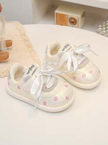 1 Pair Exquisite Japanese Cute Baby Soft Sole Walking Shoes - Beige - View 5