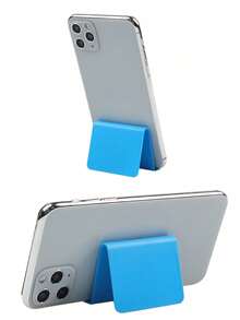1pc Metal Phone Stand, Universal Desktop Base, Portable Minimalist Design, Stable Smartphone And Tablet Desktop Stand, Metal Texture, Simple Hollow Design, Stable Anti-Slip, Luxury Glossy Finish, Minimalist Shape, Thickened And Reinforced, Smooth Polished, Space-Saving, Desktop Use, Multi-Functional Durable, Reliable Weight Bearing, Long-Lasting And Deformation-Resistant, Suitable For Office, Kitchen, Study, Multi-Functional Display Stand, Ideal Choice For Home Office Users, Students And Professionals - A - View 9