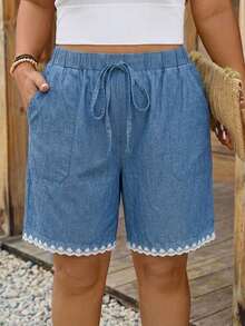 Plus Size Boardshorts - Blue 2 - View 1