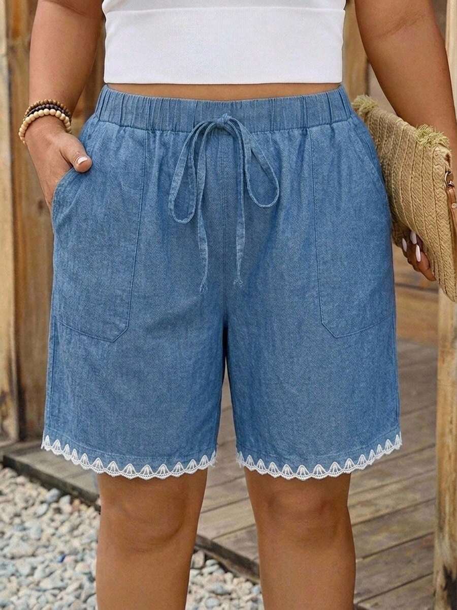 Plus Size Boardshorts - Blue 2 - View 1