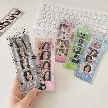 INS Style Transparent Glitter Card Holder With Cartoon Star Pattern, Idol Collector's Album - Multicolor - View 11