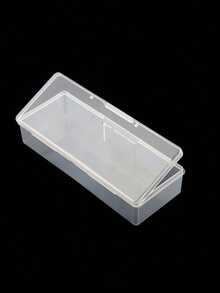 1pc Nail Art Tool Storage Box, Large Capacity, Can Store Nail Polish, Nail Files, Nail Buffers, Etc., Storage Box - White - View 4