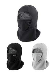 Thermal Balaclava Winter Face Mask, Double-Layer Thick Fleece ThermalWindproof Fleece Warm Ski Hood Neck Warmer For Motorcycle Cycling Skiing Running - A - View 9