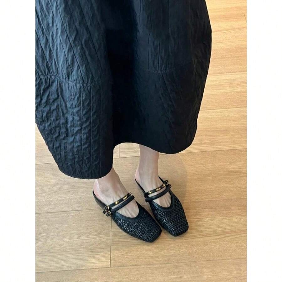 Women Flats - 黑色 - 查看 1