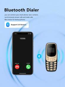 SERVO BM10 Mini Phone 0.66-Inch Screen Dual SIM Bluetooth Call Recording 2G GSM Outdoor Portable FM Multi-Language Small Feature Phone - Orange - View 9