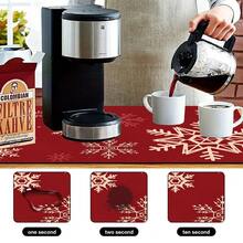 1pc Christmas Snowflake Pattern Dish Drying Mat, Coffee Machine Mat, Absorbent Non-Slip Heat-Resistant Table Protector, Kitchen Table Mat For Holiday Table Setting And Drainage, Festive Decorative Placemat, Multi-Purpose Kitchen Mat, Home Gift, Tabletop Decor - XYLSD-850 - View 10
