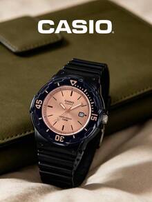 CASIO Women's Fresh Minimalist Watch Collection, 100m Water Resistant, Colorful Plaid Resin Strap, Student Commute Shock-Resistant Sports Quartz Watch - one-size - View 1