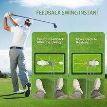 Golf Putting Mat Suitable For Different Skill Levels, Golf Hitting Training Mat, Swing Path Feedback/Analysis Golf Practice Mat, Precision Pro Swing Mat - Multicolor - View 3