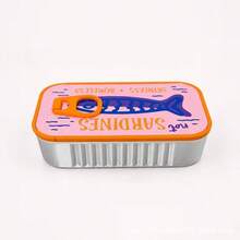 Creative Sardine Can Portable Jewelry Box, Fish Bone Necklace Anti-Tangle Storage Box, 1 Jewelry Box + 2 Fish Bones, Travel Mini Ring Earring Jewelry Organizer, Travel Jewelry Organizer Box, Portable Jewelry Storage Box, Suitable For Gift Or Personal Use, Travel Essential - Multicolor - View 22