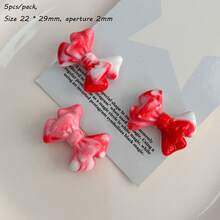Acrylic Dual Color Gradient Layered Music Bow DIY Mobile Phone Chain Bracelet Hair Clip Hair Accessory Material Loose Bead Jewelry - Multicolor - View 7
