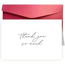 Wedding Thank You Cards - Shower Thank You Cards - Thank You Cards With Envelopes, Wedding Birthday Christmas Baptism - Multicolor - View 4