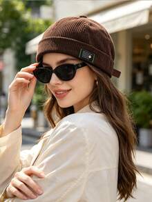 1pc Corduroy Elegant Gentleman Style Bucket Hat, Windproof, Sun Protection, UV Protection, 3D Design, Foldable, Fashionable & Versatile, Elegant Style, Soft & Comfortable, Breathable, Multi-Functional, Flattering Skin Tone, Slimming Face, Suitable For Beach, Outing, Hiking, Cycling, Travel, Commuting, Outdoor, Street, Dating, Trekking And Various Occasions - Multicolor - View 4
