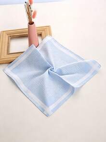 3pcs 28cm Satin-Like Soft Small Square Handkerchiefs, Absorbent Sweat Towels, Gift Handkerchiefs - Multicolor - View 2