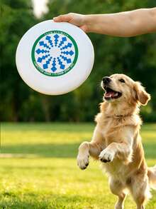 1pc Professional Outdoor Sports Graffiti Flying Disc, Competitive Spinning Disc For Adults - White - View 6