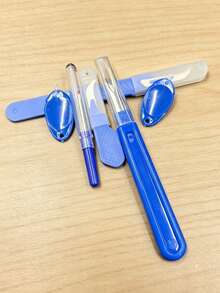 6件組拆線器工具組，彎曲拆線器 + 標準尺寸拆線器 + 快速穿線器，DIY刺繡縫紉手工藝配件，實用極簡風，適用於居家衣物修補、手工縫紉專案，多功能縫紉套組 - 縫紉拆線器套裝 - 查看 2