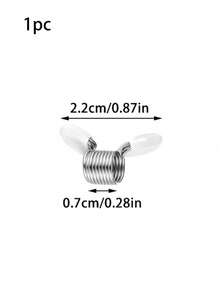 Bead Stopper Spring Clamp, Jewelry Making Bead Stopper, Spring Bead Clamp With White Handle, Creative Wire End Bead Clamp, Jewelry Making Tool To Prevent Beads From Falling, Suitable For Handmade Bracelets And Necklaces - Multiple Styles - View 10
