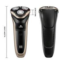 WEEME 1pc Men's Electric Shaver, Cordless Rotating Shaving Tool, USB Charging - Equipped With LED Intelligent Digital Display, Portable Electric Shaving Razor, Suitable For Travel And Daily Shaving. - Champagne Gold - View 3