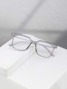 1 PC Men's Classic Square Glasses Frame Clear Lens Lightweight PC Frame Casual Versatile Perfect For Daily Commuting Ofice Outfits With Glasses Box - Multicolor - View 11