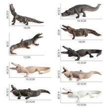 1pc Realistic Crocodile Animal Model Decorative Figurine - Multicolor - View 5